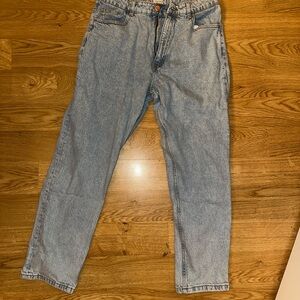 Zara Light Blue Relaxed Fit Jeans